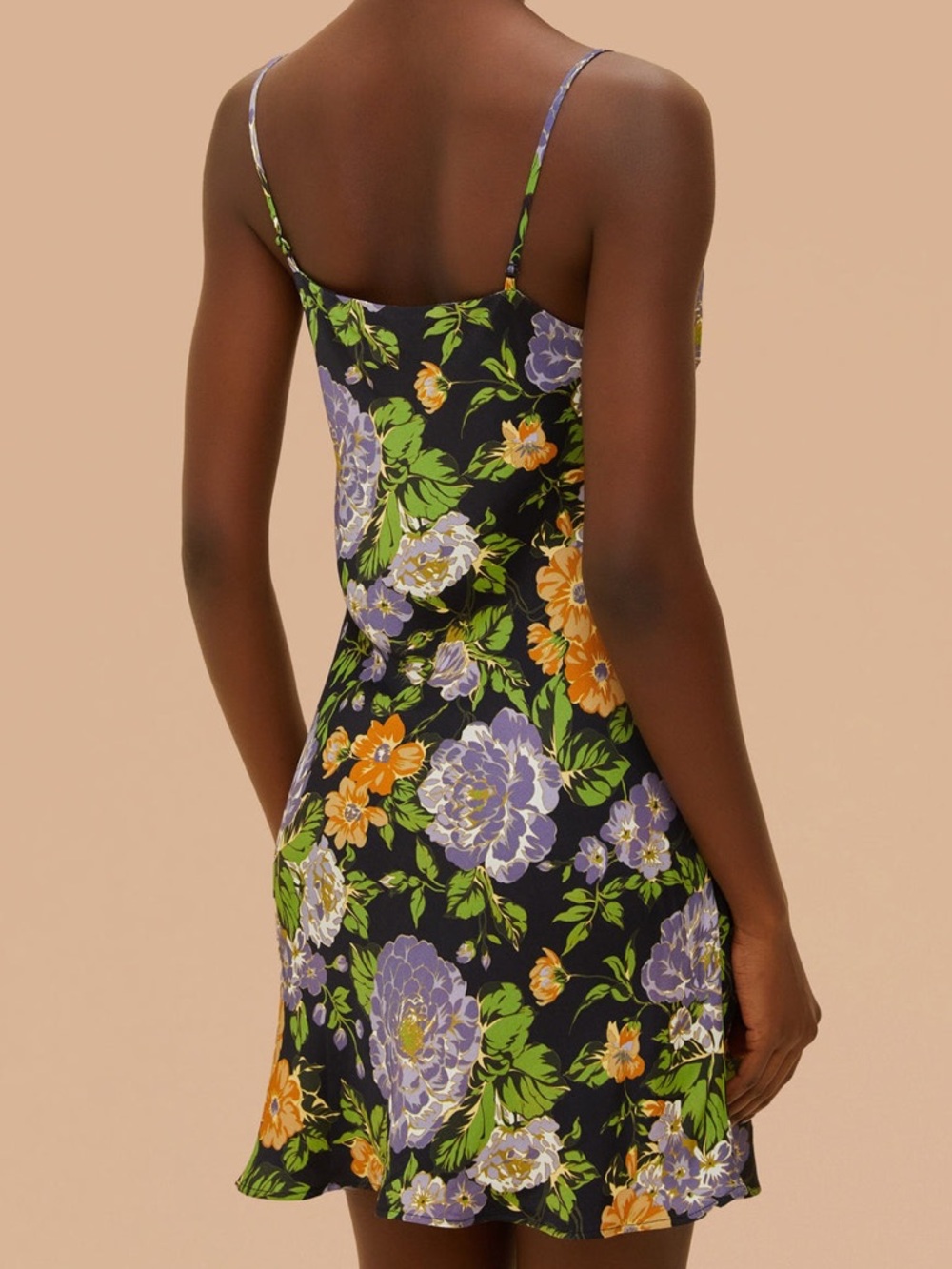 FARM Rio Capri Floral Black Sleeveless Mini Dress Women’s - Size Medium - Picture 2 of 13